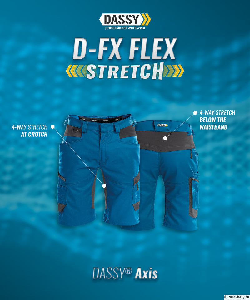 Krátke pracovné nohavice DASSY® AXIS 